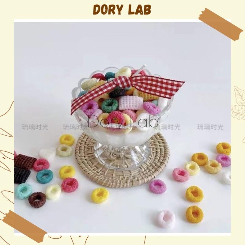 Nến Thơm Ly Kem Kẹo Vòng Màu Sắc, Phụ Kiện Trang Trí, Quà Tặng - Dory Lab