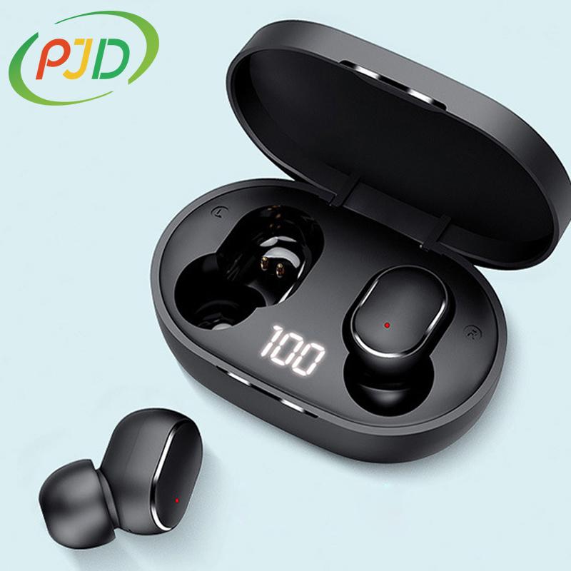 PJD TWS Bluetooth Không Dây Tai Nghe Nhét Tai Xiaomi Redmi Loại Bỏ Tiếng Ồn Tai Nghe Có Micro Tay Nghe Tai Nghe