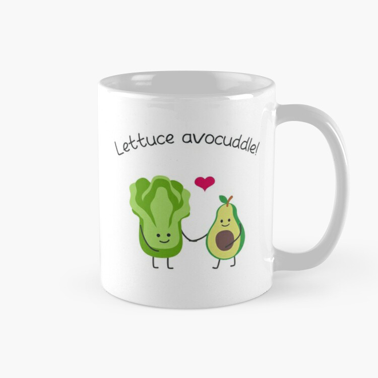 Cốc hình Quả Bơ Lettuce Avocuddle cốc ly sứ dễ thương