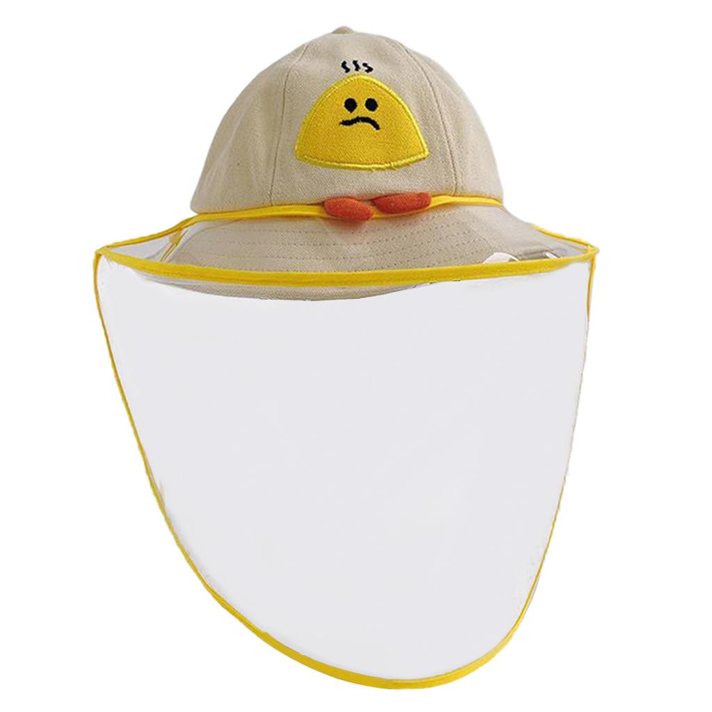 2pcs UV Protection Hat for Kids Beige Orange