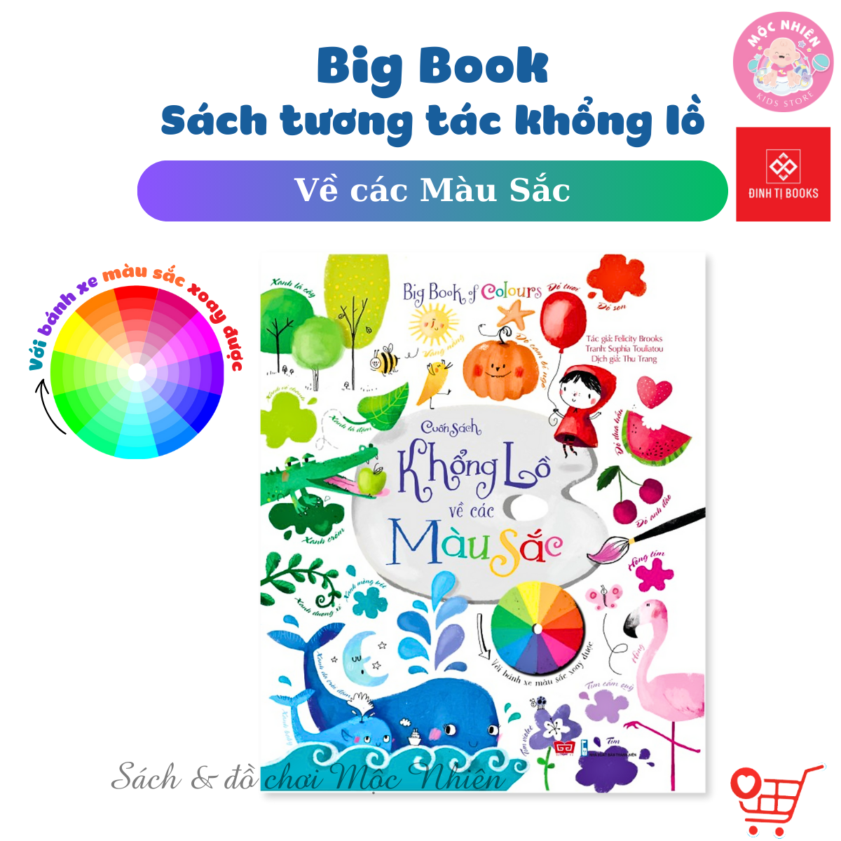 Sách Tương Tác - Big Book - Cuốn Sách Khổng Lồ Đinh Tị Nhiều Chủ Đề - Các Màu Sắc
