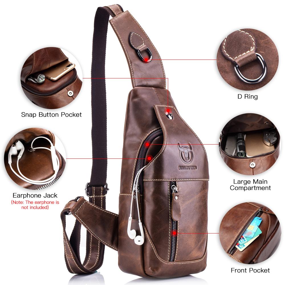 Túi da nam Túi đeo chéo vai Daypack,thiết kế thời trang cao cấp