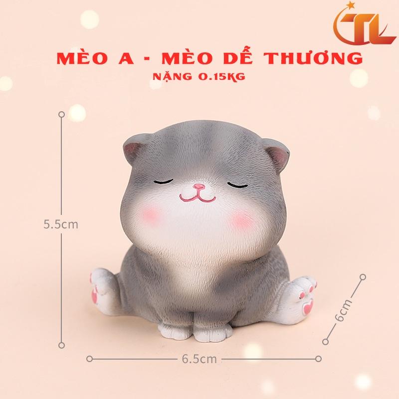 Tượng mèo trang trí dễ thương