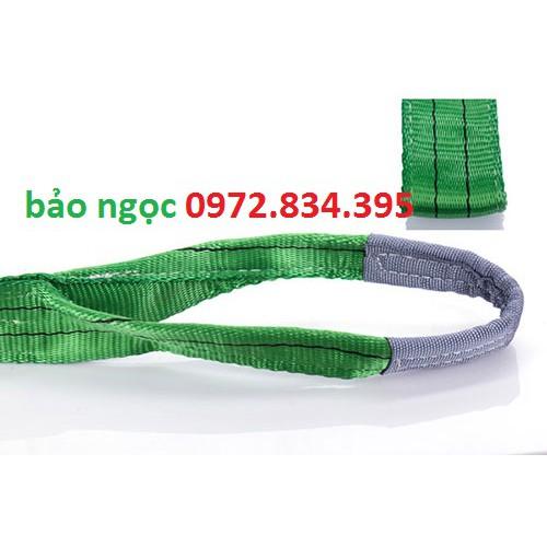 Dây cáp vải cẩu hàng 2 Tấn - bản 50mm - Hệ số 5:1 - 4 Mét