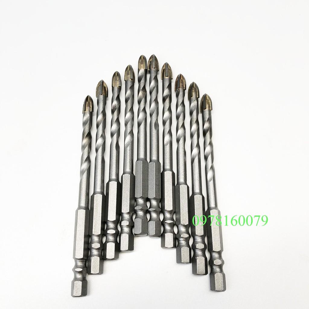 Mũi khoan đa năng chân lục giác, khoan kính, thủy tinh,khoan gạch men, gạch đá hoa cương