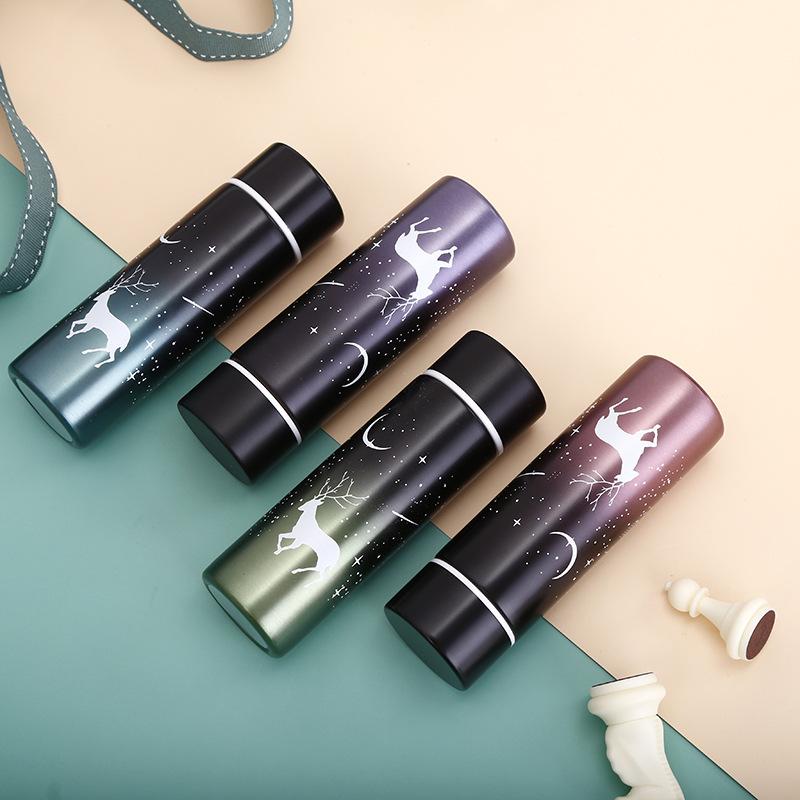 150 Ml Mini Hoạt Hình Dễ Thương Giữ Nhiệt Treo Tường Đôi Bình Giữ Nhiệt Chân Không Thép Không Gỉ Cách Nhiệt Termos Chai Du Lịch Di Động Chân Váy Thun Ly