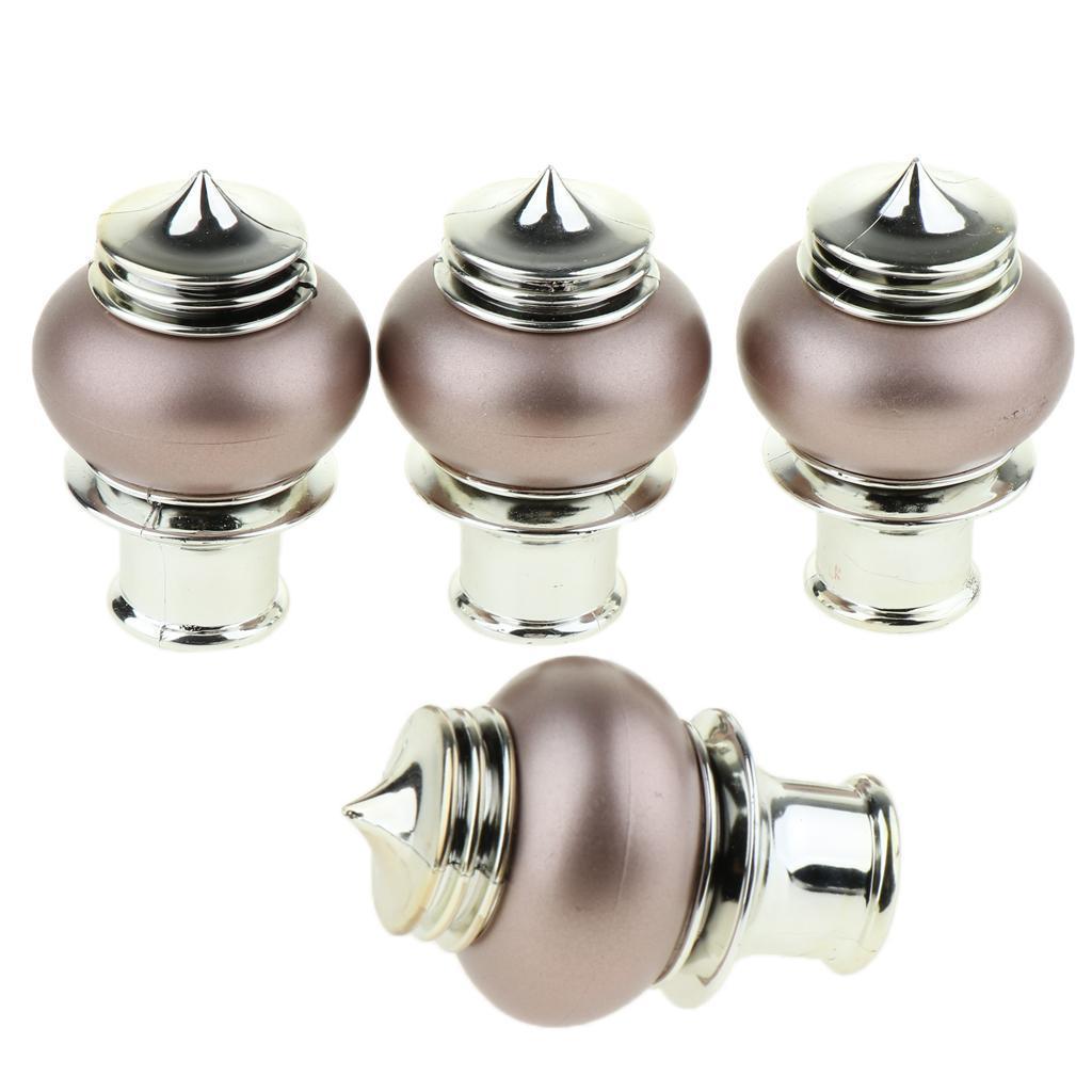 8pcs Novelty Curtain Rail End Kits Dia.*28mm Home Window Improvement