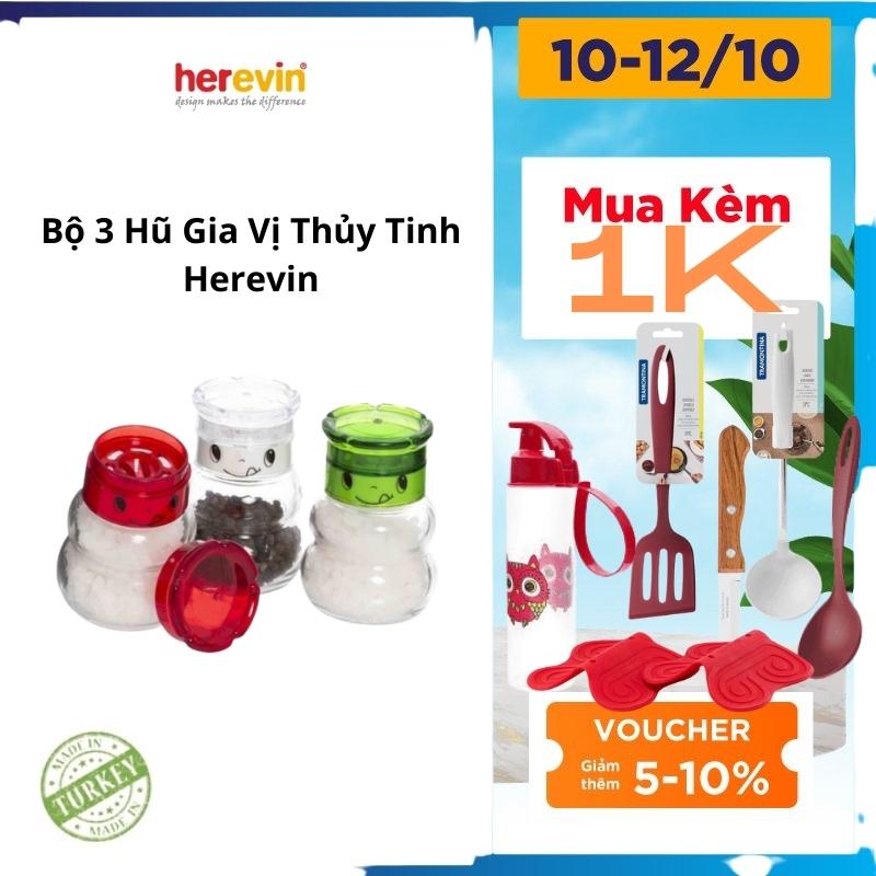 Hũ Xay Tiêu Thuỷ Tinh Herevin 150ml (Giao màu ngẫu nhiên)