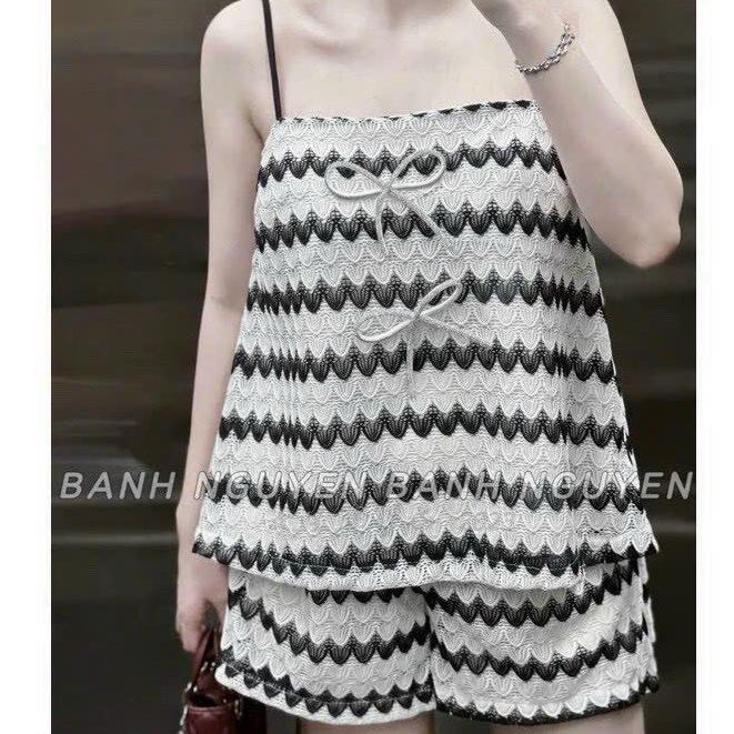Set bộ nữ, áo hai dây kèm quần short chất vải thoải mái Trendy Clothing