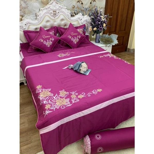 BỘ CHĂN GA GỐI SATIN COTTON 7 MÓN HÀNG CAO CẤP