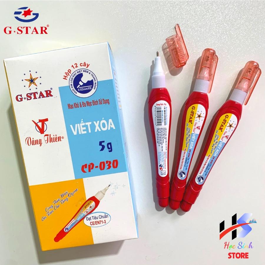 1 Cây bút xóa nước ngòi kim loại Gstar CP-030 5g hóa chất của Đức mau khô