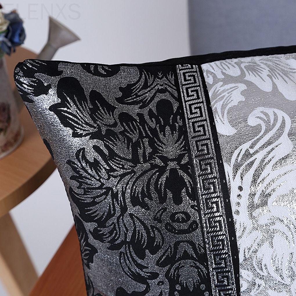 Floral Pattern Pillow Case Sofa Throw Cover Pillowcase Pillowslip Contrast Color Pillows Decor ELEN