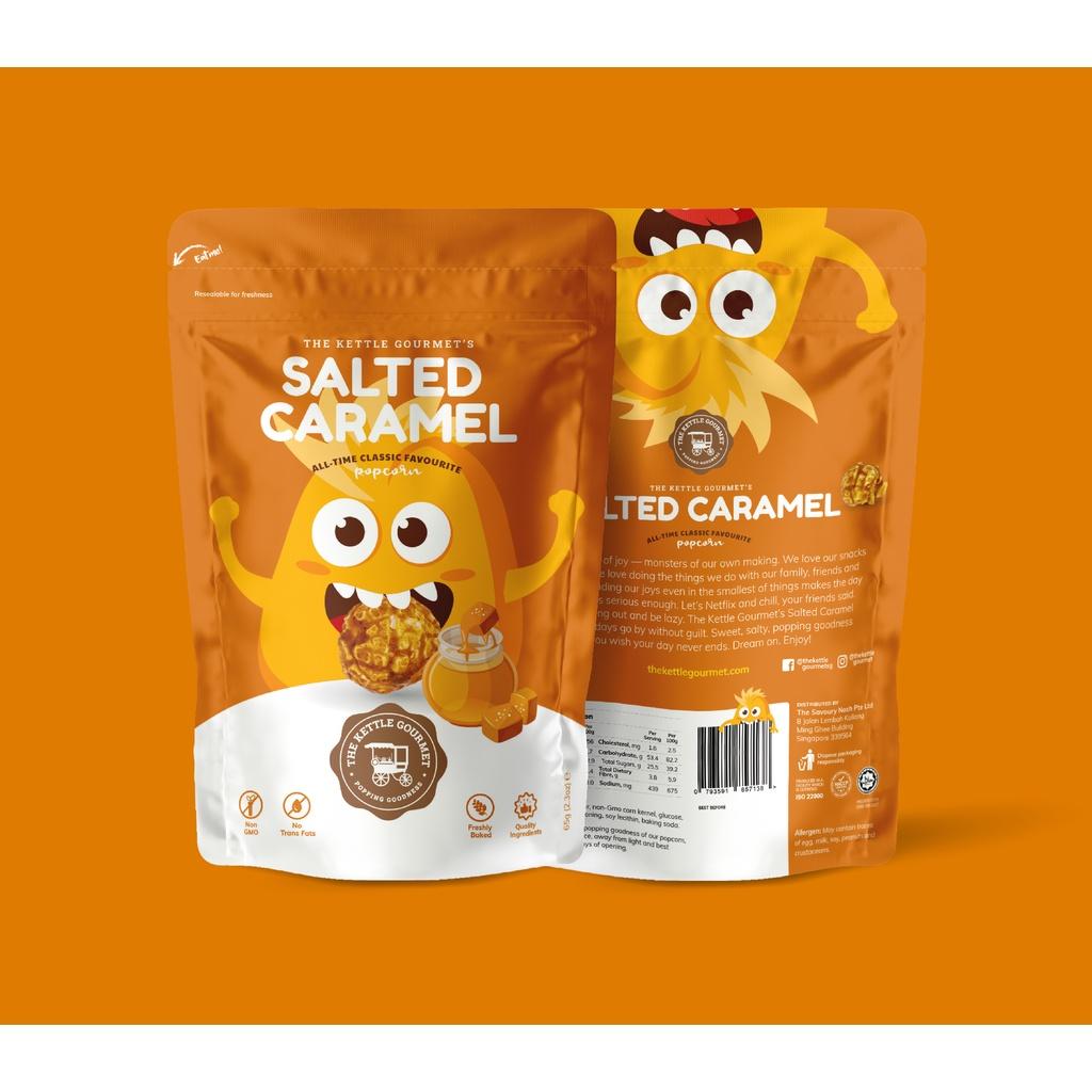 BẮP RANG BƠ VỊ CARAMEL MUỐI THƯƠNG HIỆU THE KETTLE GOURMET - SALTED CARAMEL POPCORN 65G / BỊCH