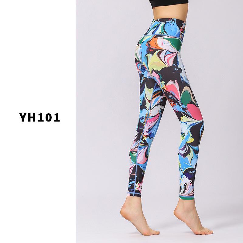 Năm 2018 in Tập Thể Dục Quần Legging Lưng Cao, Tập Yoga Quần Co Giãn Quần Legging Nữ Tập Gym Nữ Quần Tập Luyện Tập Yoga Chạy Chặt Quần