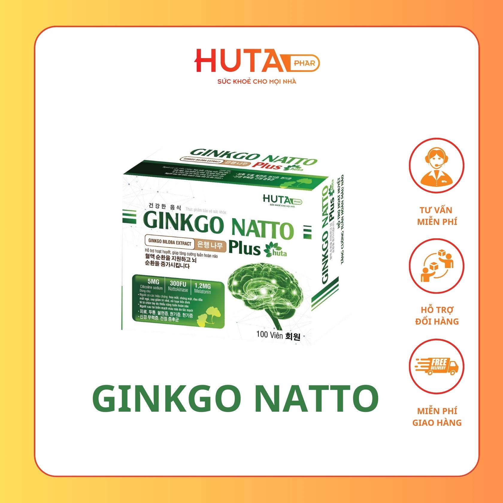 Ginkgo Natto _ Hỗ trợ hoạt huyết