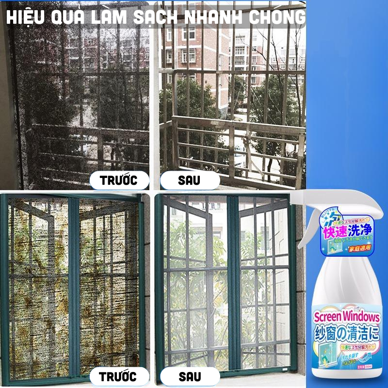 (Hàng Nhật Bản) Dung Dịch Làm Sạch Bụi Bẩn Lưới Cửa Sổ Nhà Bếp 350ml - Hàng Nhập Khẩu