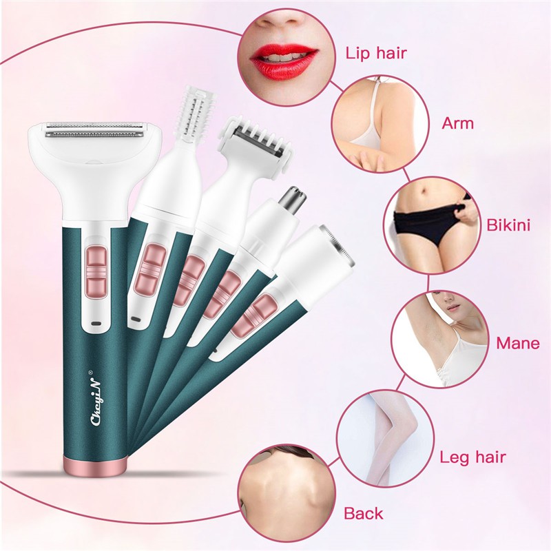 Dao Cạo Lông VùngKín Bikini Cạo Lông Mặt Tỉa Lông Mày, Máy Cạo Lông Wax Lông Tẩy Lông Nách Cắt Tỉa Lông Mũi Đa Năng - Hàng nhập Khẩu