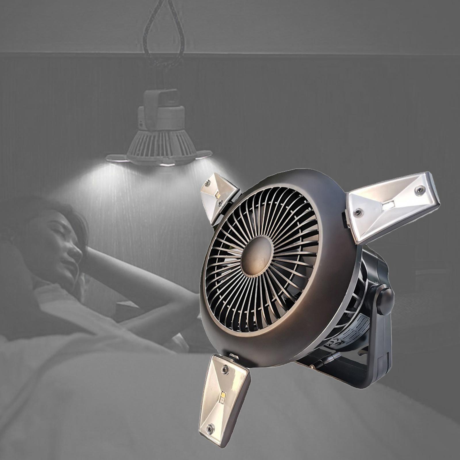 USB Desk Fan Outdoor Solar LED Camping Light Lamp Flashlight Rechargeable