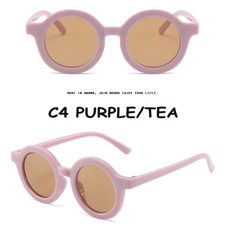 Kính Mát Gọng Tròn Nhỏ Phong Cách Hàn Quốc Thời Trang Cho Bé