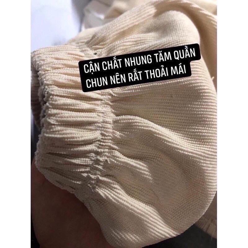 Quần dài ông rộng chất nhung tâm cao cấp from unisex nam/nữ_Hình Thật