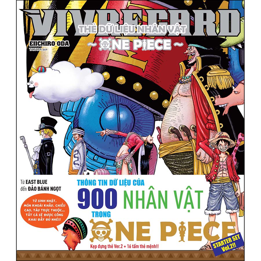 Vivre Card - Thẻ Dữ Liệu Nhân Vật One Piece Starter Set - Tập 2 [Tặng Kèm Obi]