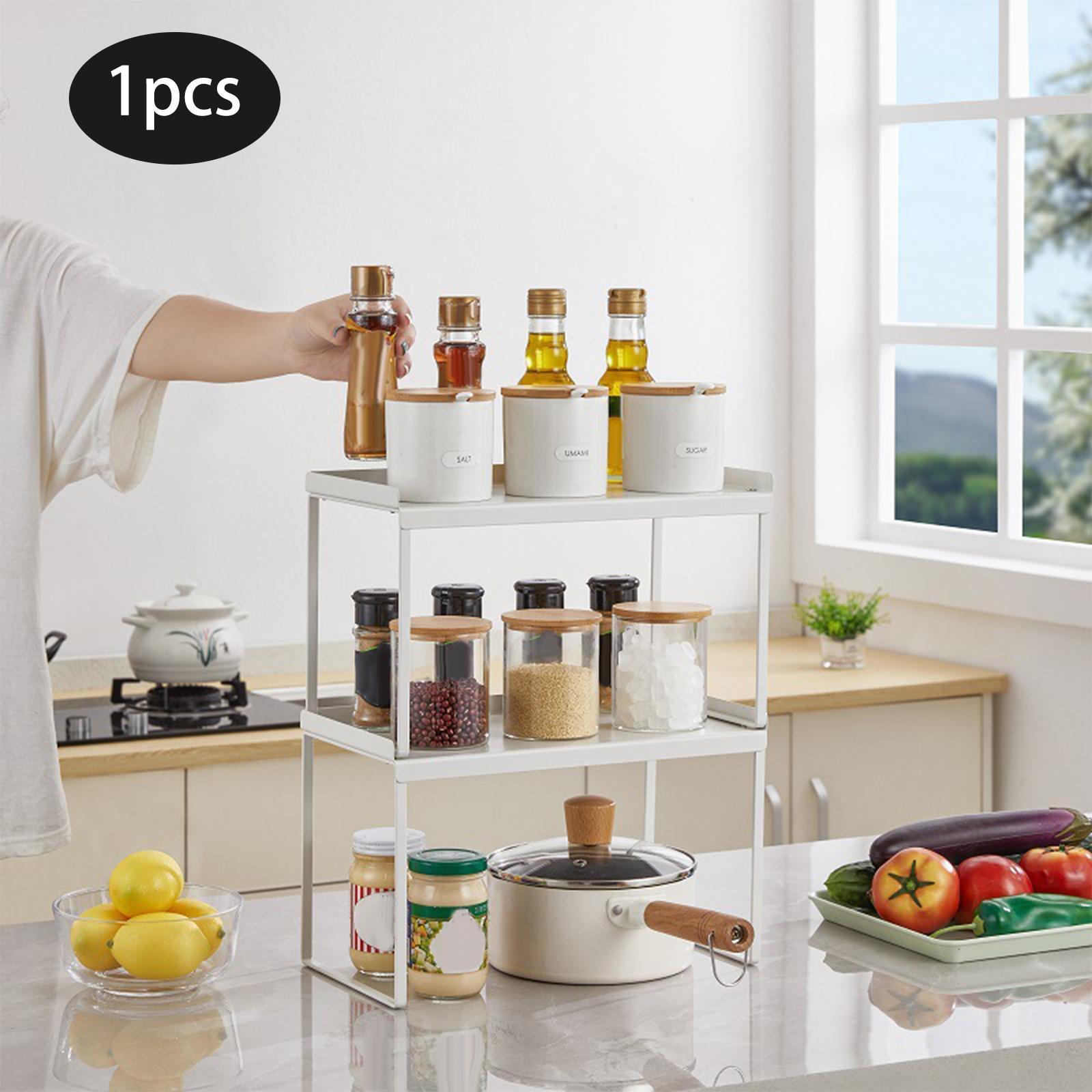 Cosmetic Holder Standing Shelf Bathroom Shelf for Desktop Cupboard Kitchen Countertop