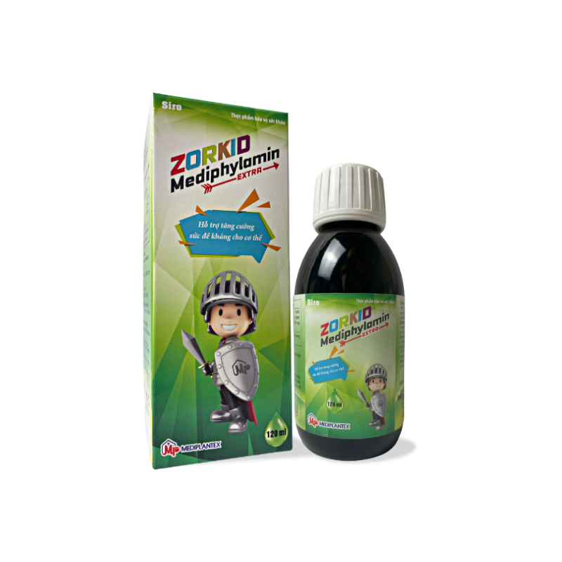 MEDIPLANTEX - Zorkid Mediphylamin - Giảm viêm đường hô hấp, tăng cường chức năng miễn dịch