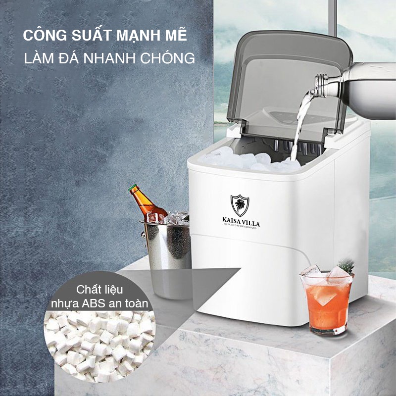 Máy Làm Đá Viên Cao Cấp Chính Hãng Kaisa Villa - Siêu Nhanh Và Tiên Lợi