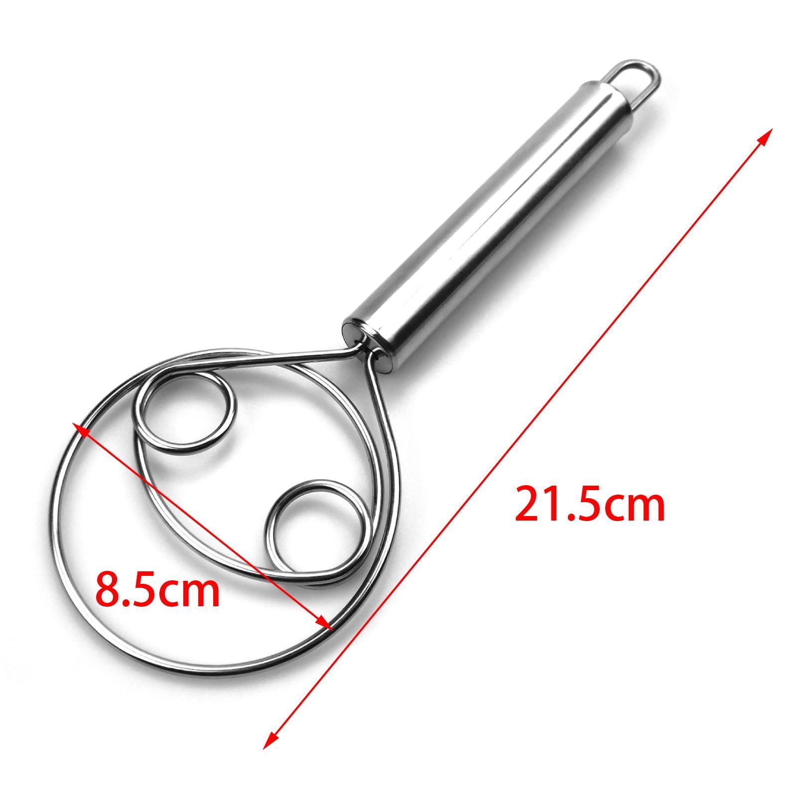 Manual Danish Whisk Flour Whisk Traditional Dutch Whisk for Dessert Pastry