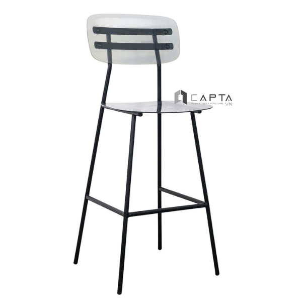 Ghế bar cố định thân nhựa trong CB01003-PC Nội thất Capta