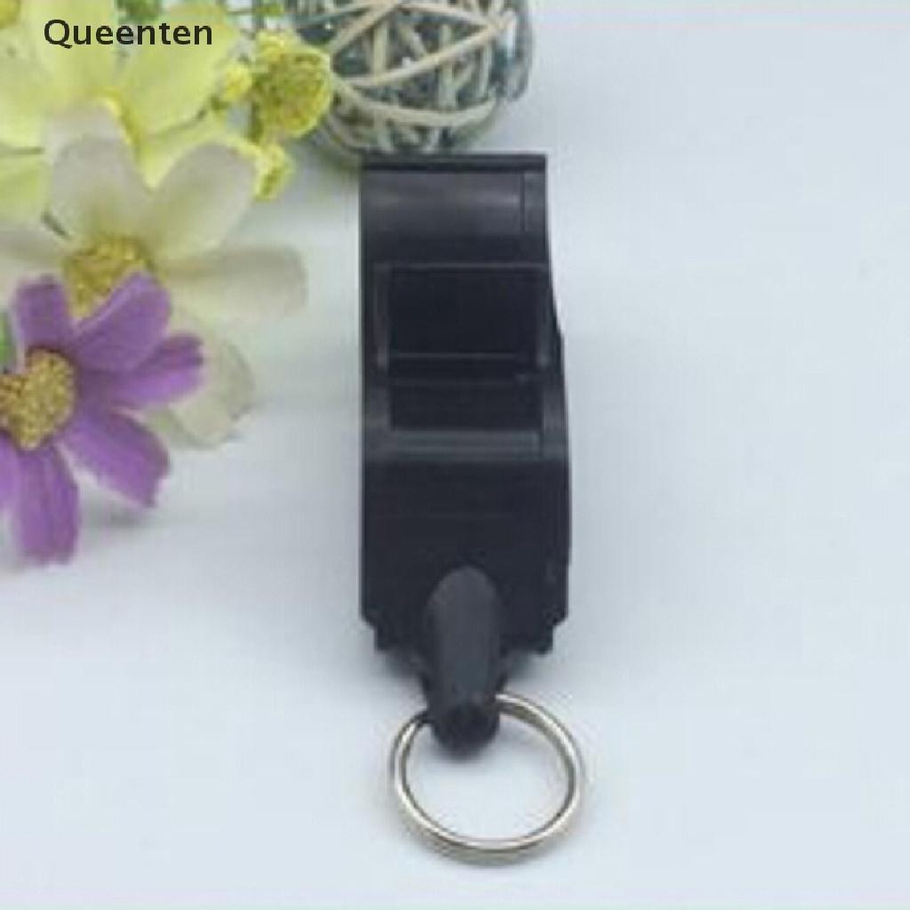 Queenten outdoor plastic whistle for emergency survival camping safety whistle 4 kits QT