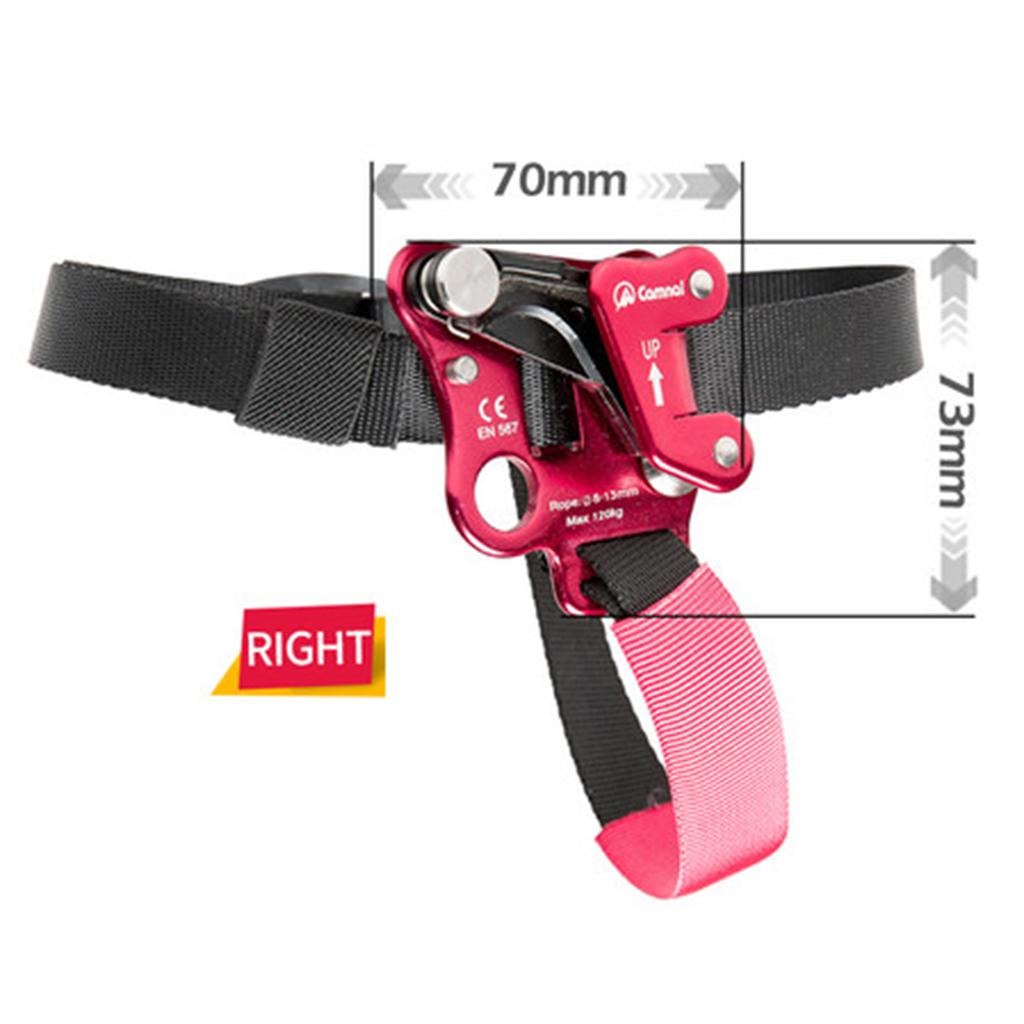 Outdoor Foot Ascender Tree Rock Climbing Riser Mountaineering Carving Rope Gear