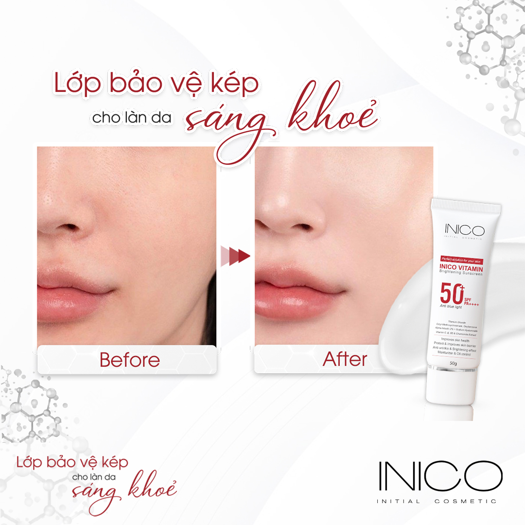 KEM CHỐNG NẮNG DƯỠNG DA VITAMIN - INICO VITAMIN BRIGHTENING SUNSCREEN