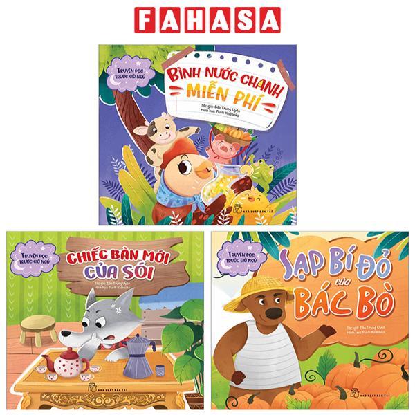 Bộ Sách Truyện Đọc Trước Giờ Ngủ - Bình Nước Chanh Miễn Phí + Chiếc Bàn Mới Của Sói + Sạp Bí Đỏ Của Bác Bò