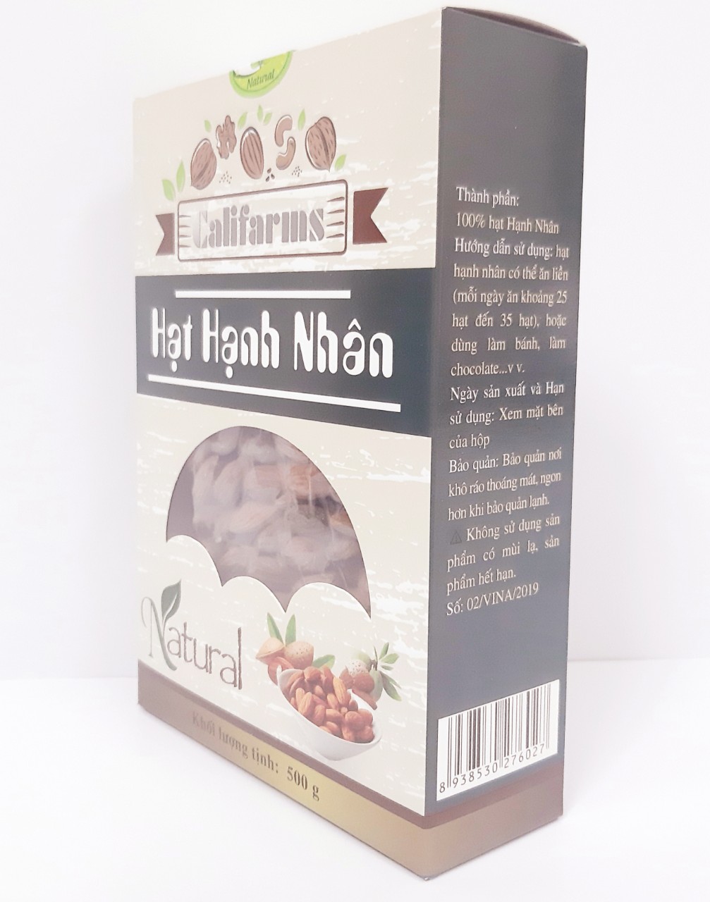 500G Hạnh nhân Mỹ tự nhiên (KHUYẾN MÃI)