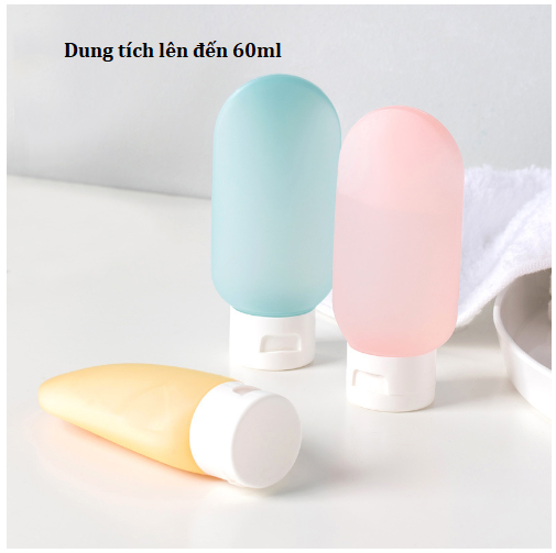 Bộ 3 chai chiết mỹ phẩm túi zip lịch sự đựng lotion, dầu gội, sữa tắm tiện dụng GD782-Bo3lochiet