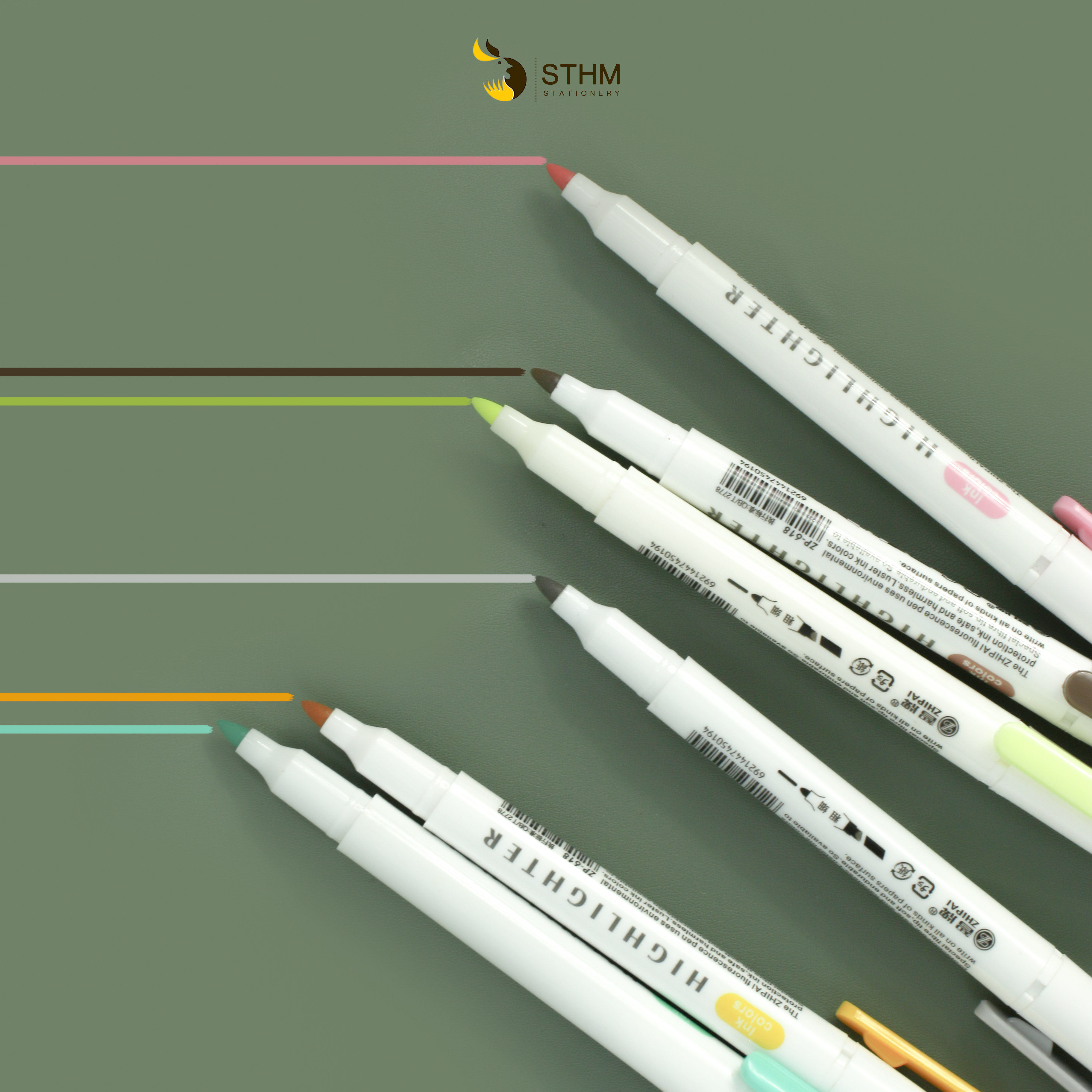 [STHM Stationery] - Bút Highlighter - Bút đánh dấu 2 đầu