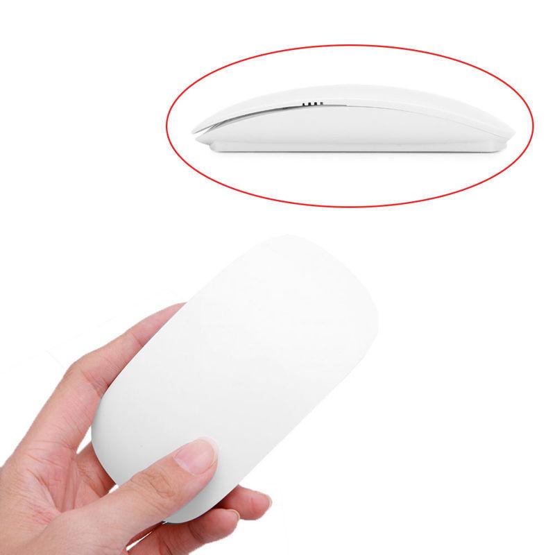 Quang Không Dây Đa Năng Magic Mouse 2.4 Ghz Chuột Dành Cho Windows Mac OS Trắng