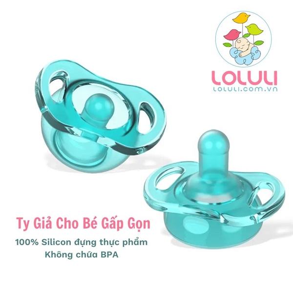 Ty giả cho bé gấp gọn Loluli - silicon cao cấp siêu mềm cho bé sơ sinh