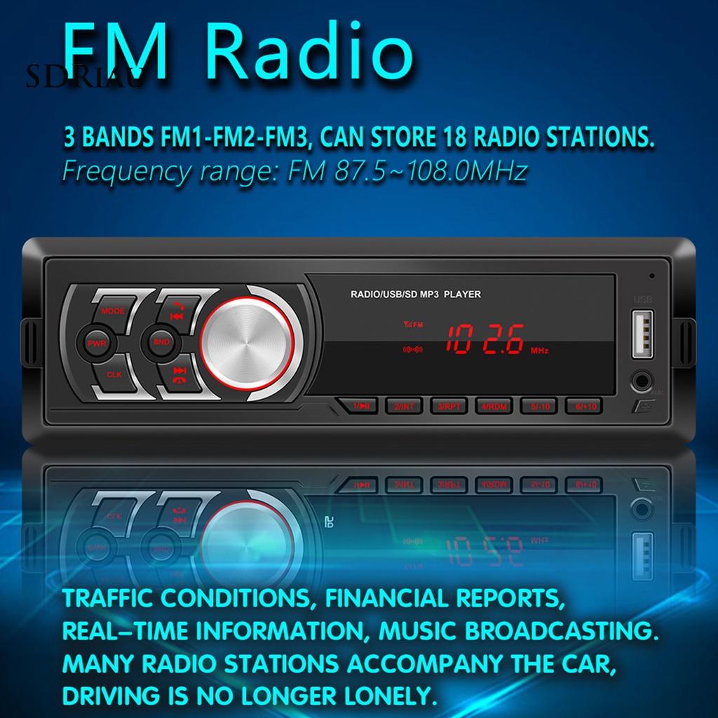 *QCDZ* 1781E Detachable Single Din Car Radio MP3 Player Reliable Auto Bluetooth Wireless FM Radio Music Player for 12V Vehicles