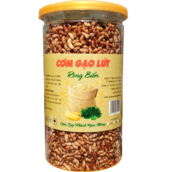 COMBO 2 HŨ CƠM GẠO LỨT RONG BIỂN THƠM NGON