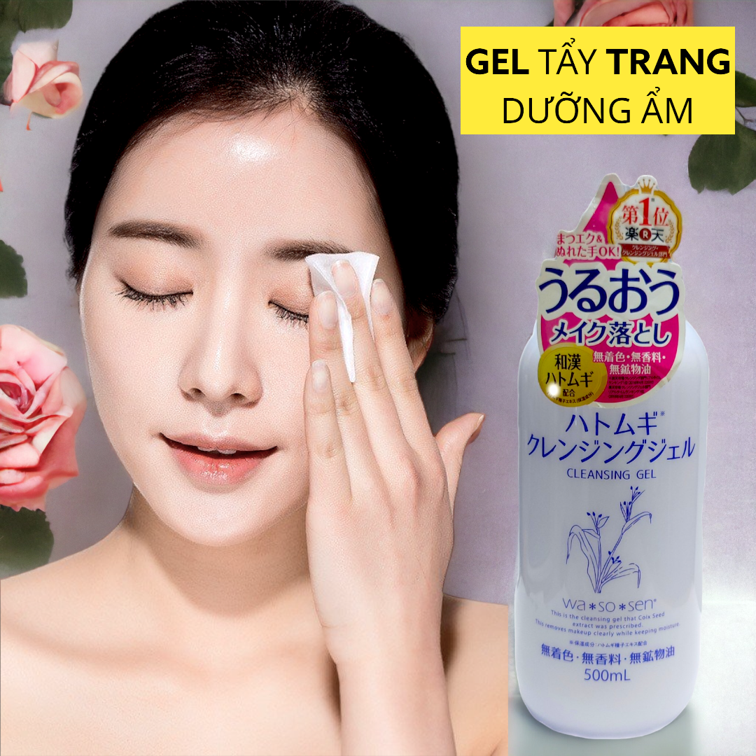 Gel Tẩy Trang Chiết Xuất Hạt Ý Wasosen Cleansing Gel Dĩ 500ml