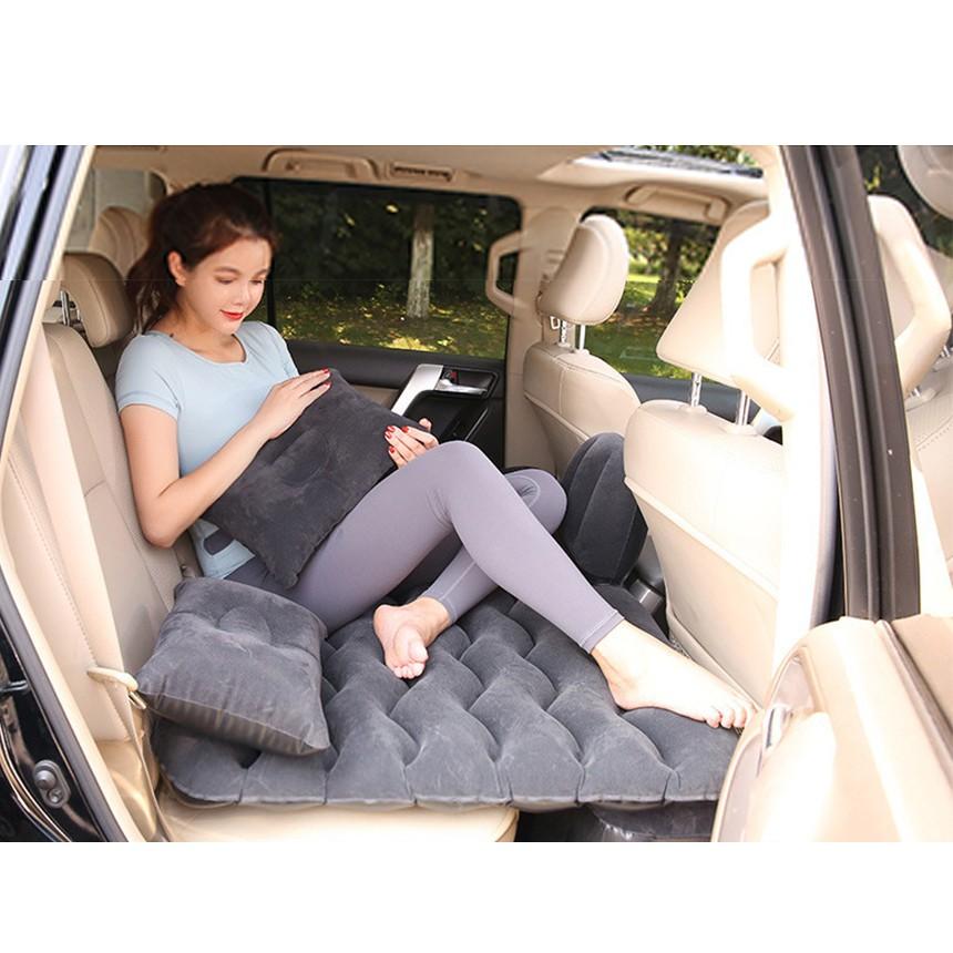 Flash Sale  Nệm Hơi Ô Tô Cao Cấp, Phù Hợp Mọi Dòng Xe, Tặng Kèm Gối Hơi Và Bơm Hơi