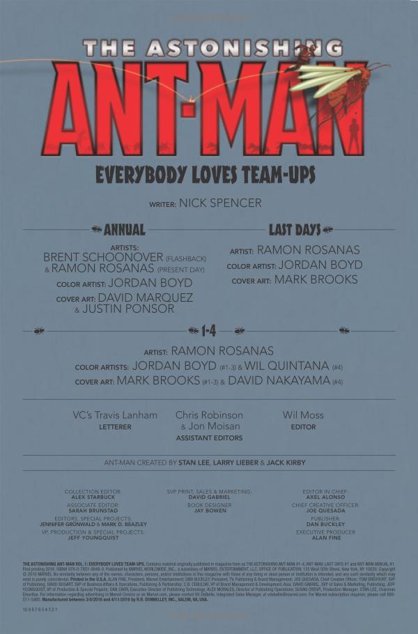 The Astonishing Ant-Man Vol. 1: Everybody Loves Team-Ups Tpb