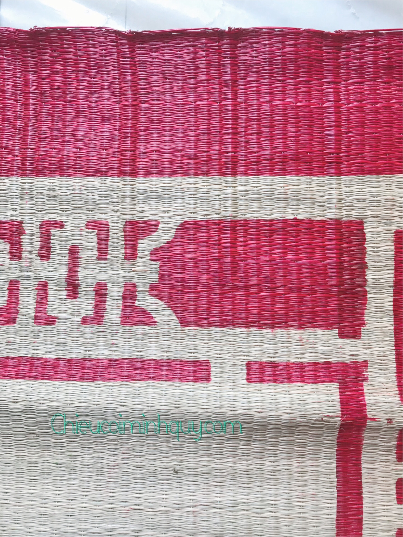 CHIẾU CÓI IN HÌNH CÂY DỪA - 1m60 x 2m