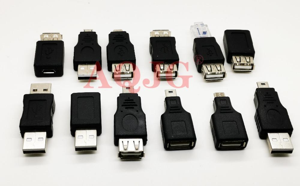 OTG USB 2.0 A Male To Female Micro USB Micro-B Mini-B Changer Data Converter Adapter High Quality