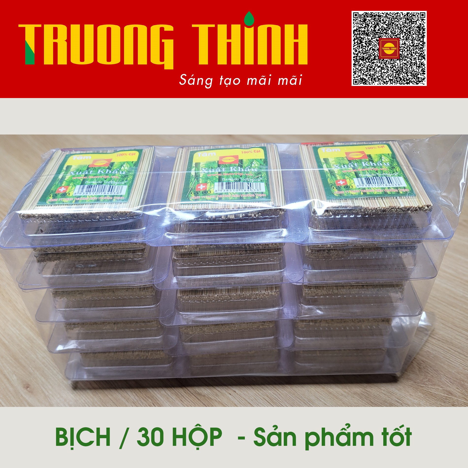 Tăm Xỉa Răng Bịch 30 Hộp Mika Đảm Bảo Chất Lượng Tiết Kiệm Gía Siêu Rẻ Thương Hiệu Trường Thịnh