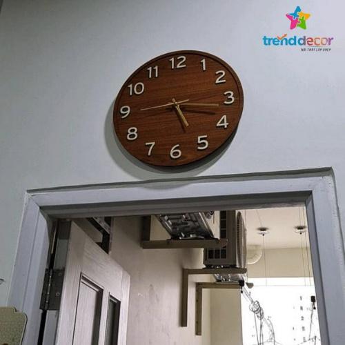 Đồng hồ gỗ treo tường kim trôi, 20 Mẫu Đồng hồ gỗ trang trí thiết kế theo yêu cầu