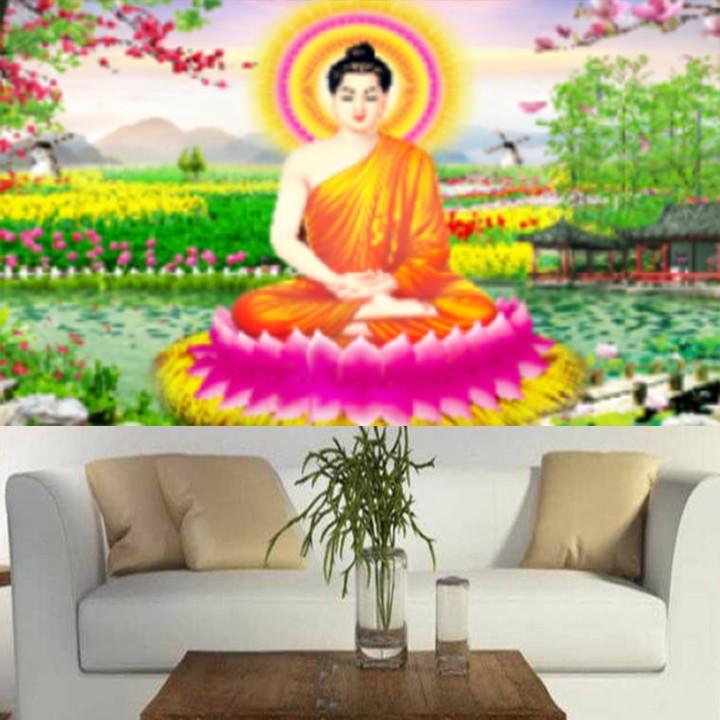 Tranh đá Phật Bổn Sư Thích Ca YN5486 - kích thước: 90 * 55cm.