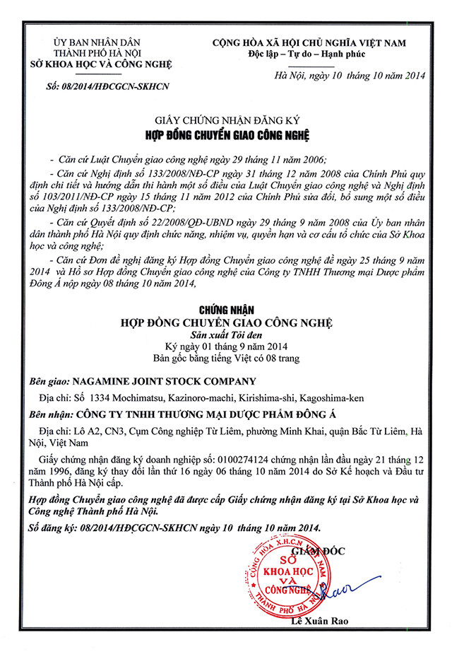 chung nhan chuyen giao cong nghe toi kim cuong